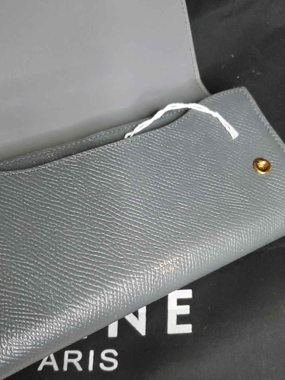 Celine GrLeather Long Wallet - Sleek Organizer Gorgeous Conditions No Calls Offs - Picture 3 of 16